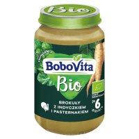 BoboVita Bio, indyczek z brokułem i pasternakiem, 190 g