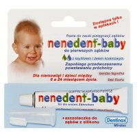 NENEDENT BABY Pasta do zębów dla dzieci 20 ml + Szczoteczka do zębów z silikonu GRATIS!!