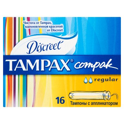 Tampax Compak Regular, tampon, z aplik., 16 szt