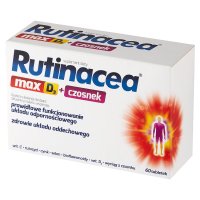 Rutinacea Max D3 + czosnek, 60 tabletek