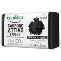 Equilibra Carbone Attivo Mydło oczyszczające 100% roślinne z aktywnym węglem  100g