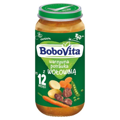BoboVita, warzywna potrawka z wołowiną, 250 g