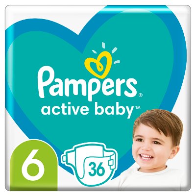 PAMPERS ACTIVE BABY (rozmiar 6) pieluchy 36 sztuk