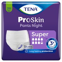 Majtki chłonne Tena Pants ProSkin Night Super, rozmiar L, chłonność 7,5/8, 30 sztuk