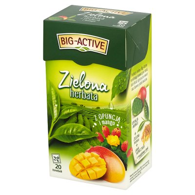 Herbata zielona z opuncją i mango, fix,(Big-Act),1,7g, 20szt