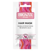 L`BIOTICA Biovax Botanic Maska do włosów intensywnie regenerująca - Malina Moroszka,Baicapil,Olej z Róży 20ml - saszetka