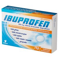 Ibuprofen 200 mg, 10 tabletek