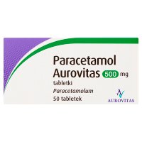 Paracetamol Aurovitas 500mg, 50 tabletek