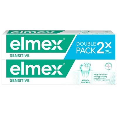 Pasta do zębów elmex sensitive z aminofluorkirm 2 x 75 ml (duopack)