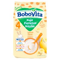 BoboVita, kaszka ryżowa, banan, bez cukru, 180 g