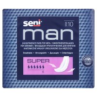 Seni Man Super Wkładki urologiczne dla mężczyzn, 10 sztuk