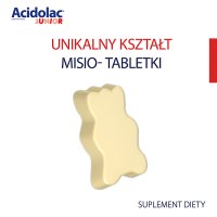 Acidolac Junior smak truskawkowy  20 misio-tabletek