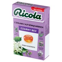 RICOLA Czarny bez cukierki ziołowe bez cukru 27,5 g
