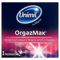 UNIMIL ORGAZMAX Prezerwatywy  3 sztuki