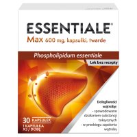 Essentiale MAX 600 mg 30 kapsułki twarde