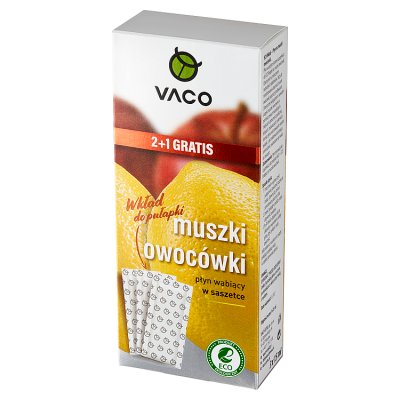 VACO ECO Wkład do pułapki na muszki owocówki - płyn wabiący w saszetce 1op.-3szt