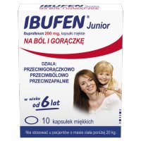 Ibufen Junior 200 mg, 10 kapsułek