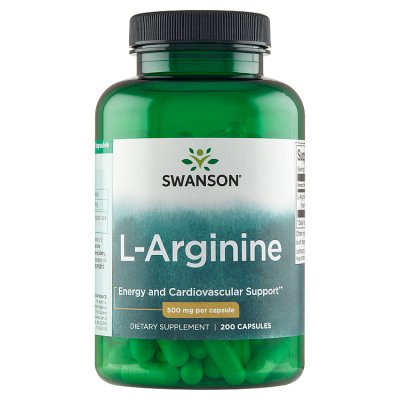 SWANSON L-Arganine 500 mg 200 kapsułek