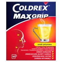 Coldrex MaxGrip (smak cytrynowy) 10 saszetek