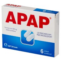 APAP 500 mg   6 tabletek