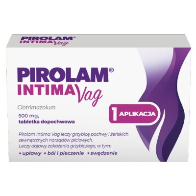 Pirolam Intima Vag 500 mg, 1 tabletka dopochwowa