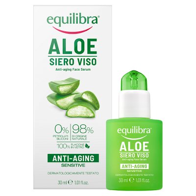 Equilibra Aloesowe serum przeciwstarzeniowe do twarzy z kwasem hialuronowym, 30 ml