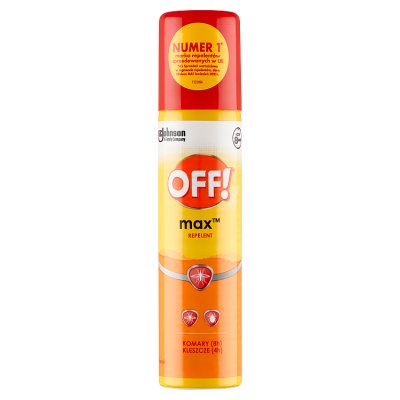 OFF! Max aerozol przeciw komarom, gzom, kleszczom, 100 ml