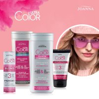 Joanna Ultra Color System Szampon różowy do włosów blond , rozjaśnionych i siwych  200ml