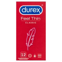 Durex, prezerwatywy lateksowe Feel Thin, 12 sztuk