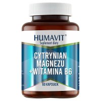 HUMAVIT Cytrynian Magnezu plus Witamina B6, 60 kapsułek