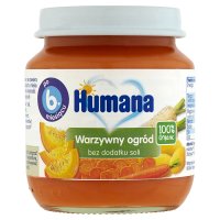 Humana 100% Organic, Warzywny ogród, 125 g