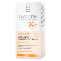 Iwostin Solecrin ultra lekki niewidoczny fluid dla skóry wrażliwej, skłonnej do alergii SPF50 50 ml
