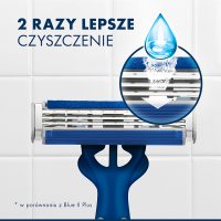 Gillette Blue 3 Comfort Slalom, maszynki do golenia dla mężczyzn, 3 ostrza, 3 sztuki