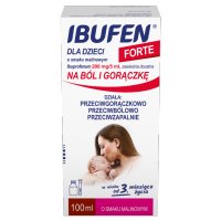 Ibufen dla dzieci Forte o smaku malinowym zawiesina doustna 200 mg/5ml, 100 ml