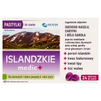 Islandzkie medic+, 24 pastylki do ssania