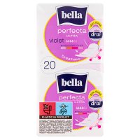 Bella Perfecta Ultra Violet, podpaski ze skrzydełkami, 20 sztuk