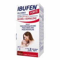 Ibufen dla dzieci Forte o smaku truskawkowym zawiesina doustna 200 mg/5ml, 100 ml