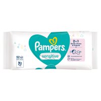 Pampers Sensitive chusteczki nawilżane  52 sztuki (0% plastic)