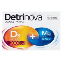 Detrinova 2000 D3 + Magnez 60 tabletek