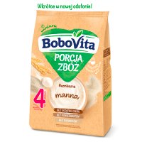 BoboVita Porcja Zbóż Kaszka bezmleczna manna po 4 miesiącu, 170 g