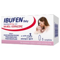 Ibufen Baby 60 mg, 5 czopków