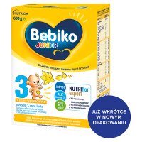 Bebiko junior 3 o smaku waniliowym 600 g