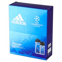Adidas Zestaw prezentowy UEFA Anthem Edition Men (deo atomizer 75ml+żel pod prysznic 250ml)