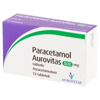Paracetamol Aurovitas  0,5 g 12 tabletek