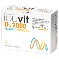 Ibuvit D3 2000 + K2 MK-7 Omega 3, 30 kapsułek miękkich