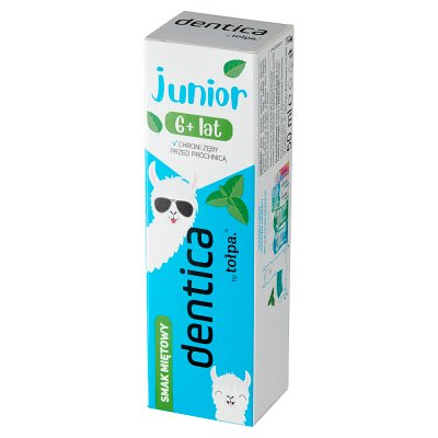 Dentica by tołpa Junior pasta do zębów dla dzieci 6+ o smaku miętowym 50 ml
