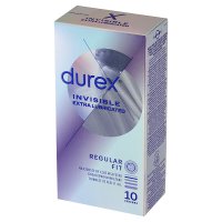 DUREX INVISIBLE Prezerwatywy dodatkowo nawilżane 10 szt.