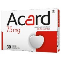 Acard 75 mg, 30 tabletek