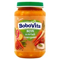 BoboVita, indyk w ziołach z warzywami, po 9 miesiącu, 190g
