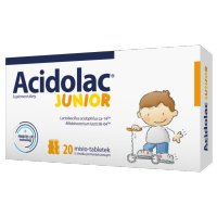 Acidolac Junior misio-tabletki o smaku pomarańczowym 20 sztuk